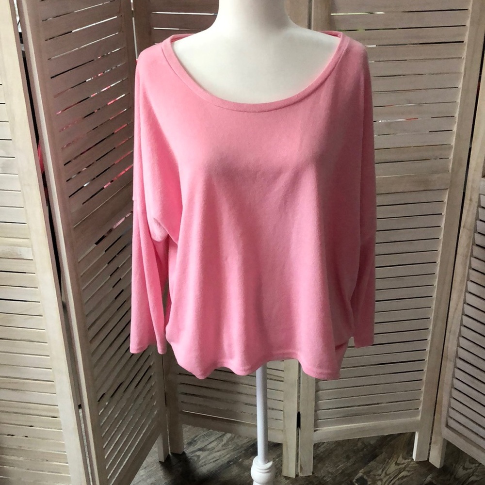 High Low Pink Sweater